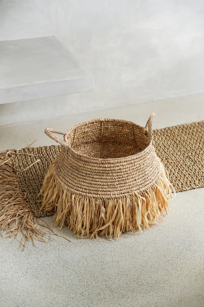 The Raffia Deluxe Basket - Natural - Large