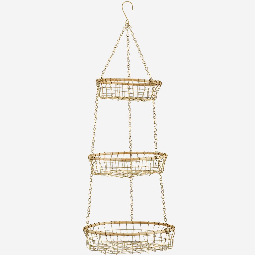 Hanging wire baskets