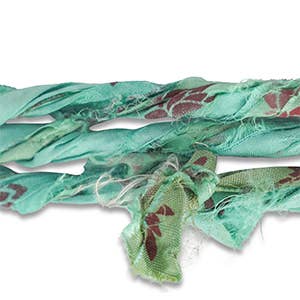 Bandana Ketting Zijden Sari Lint: Lila