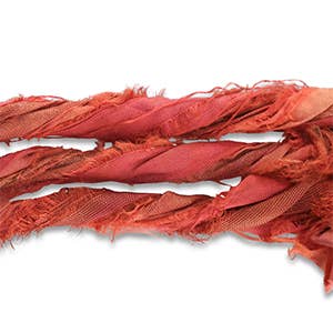 Bandana Ketting Zijden Sari Lint: Lila