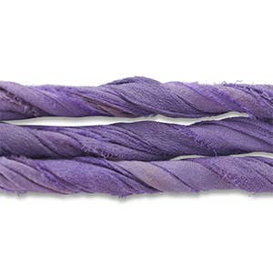Bandana Ketting Zijden Sari Lint: Turquoise