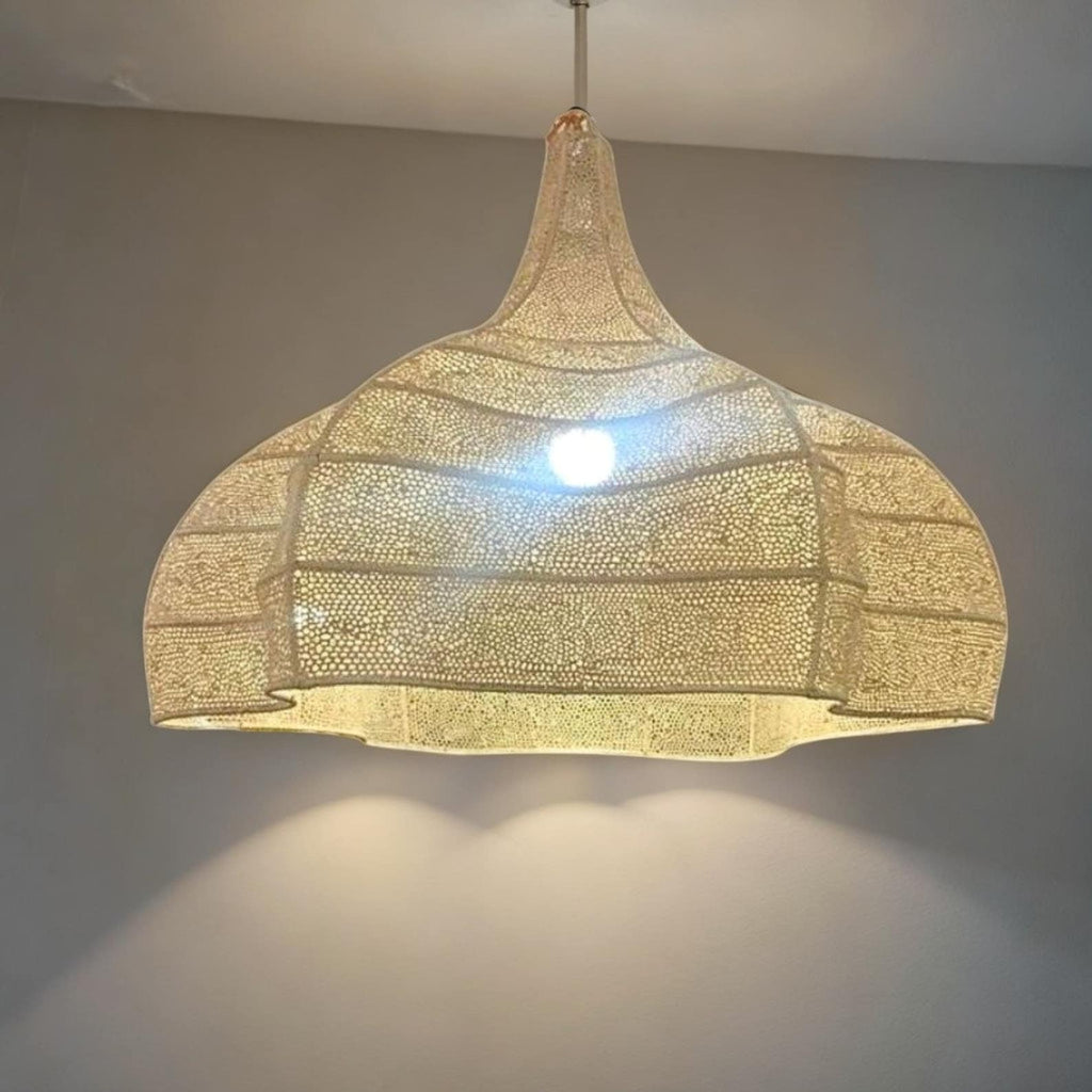 Golfkroonluchter in nieuwe stijl, natuurlijke rieten kroonluchter, : 100 cm