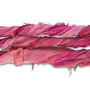 Bandana Ketting Zijden Sari Lint: Lila