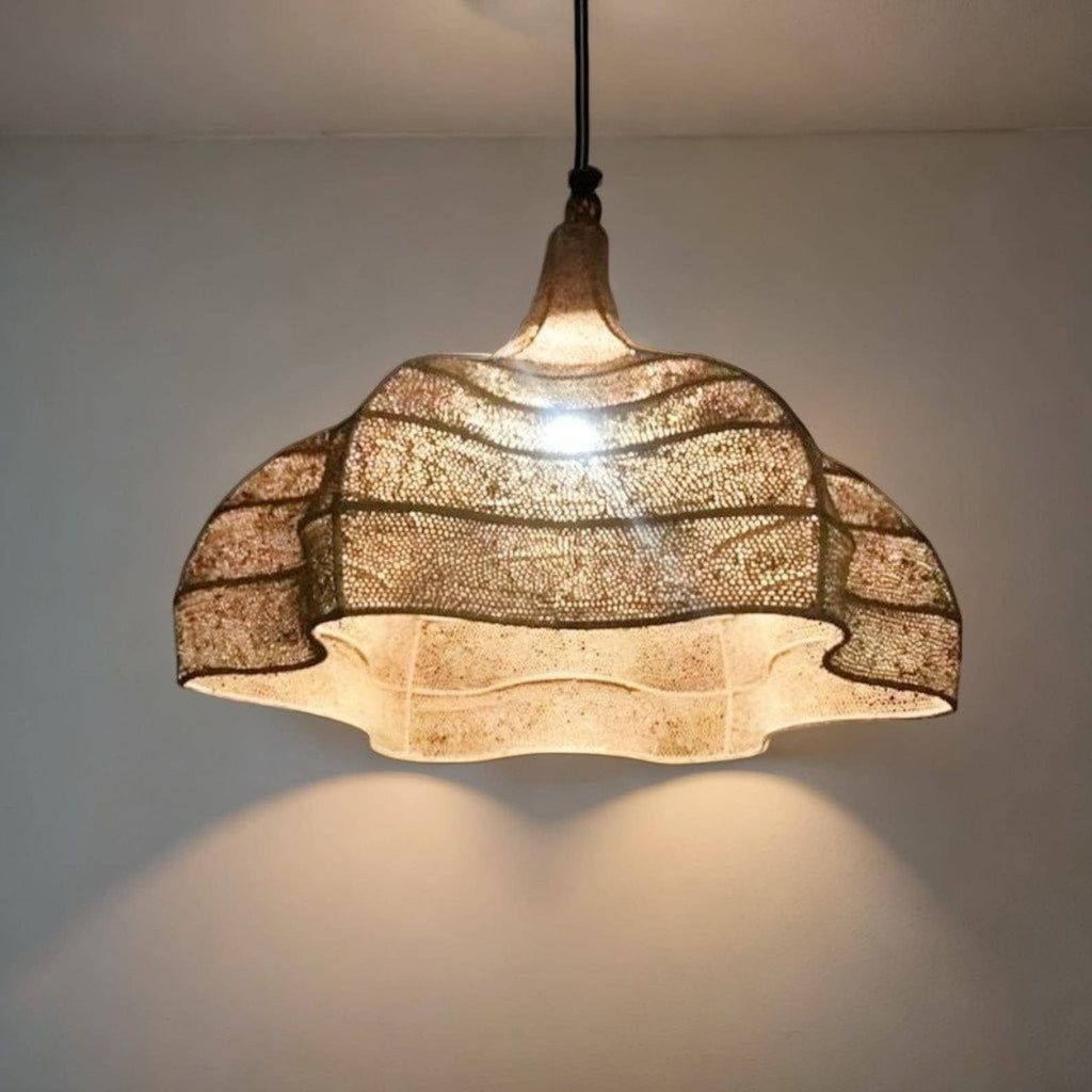 Golfkroonluchter in nieuwe stijl, natuurlijke rieten kroonluchter, : 100 cm