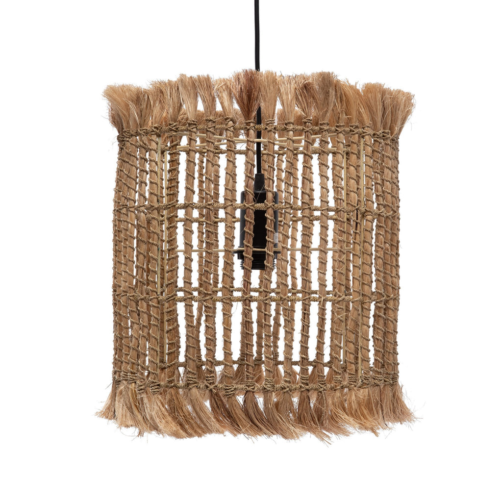 The Abaca Bird Cage Pendant Lamp - Natural - M