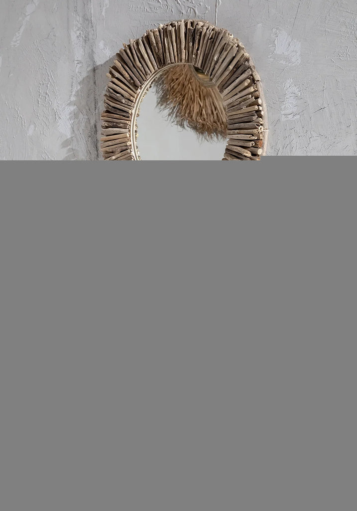 The Driftwood Halo Mirror - Natural - M