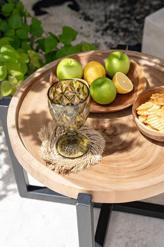 Fringe Raffia Coaster