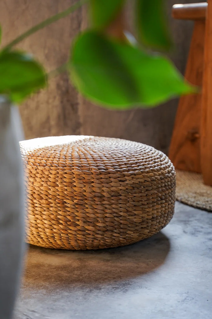 Pouf Wedgie IKEA En Rotin Beige – Occasion, Déco Nature