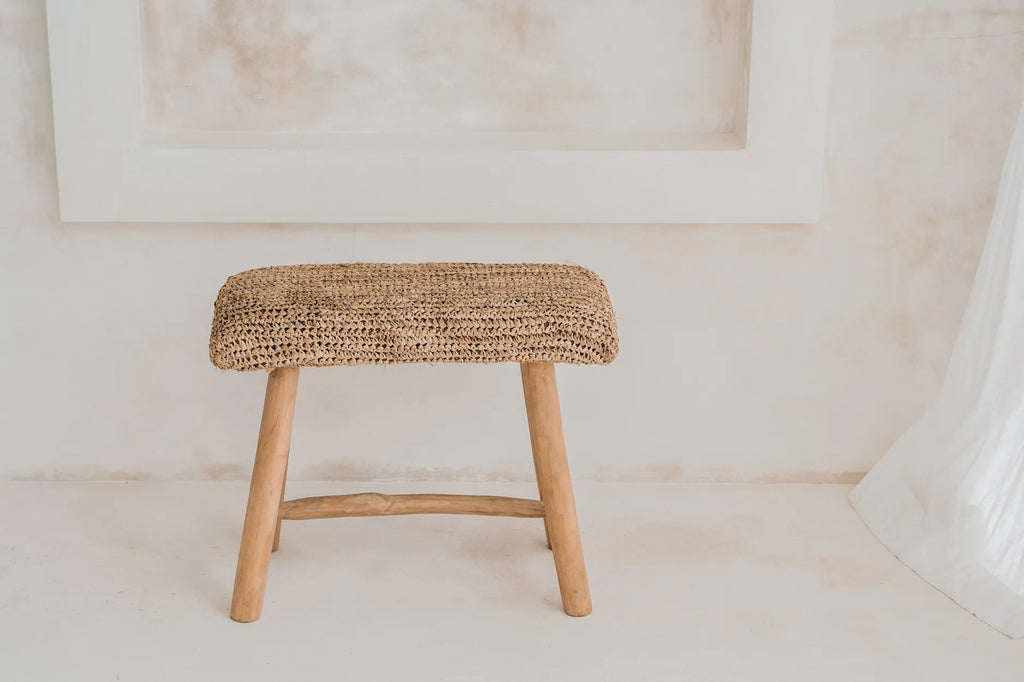 Raffia Bench