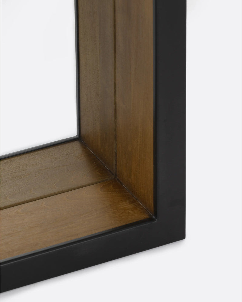 Geox Wood and Iron Mirror
