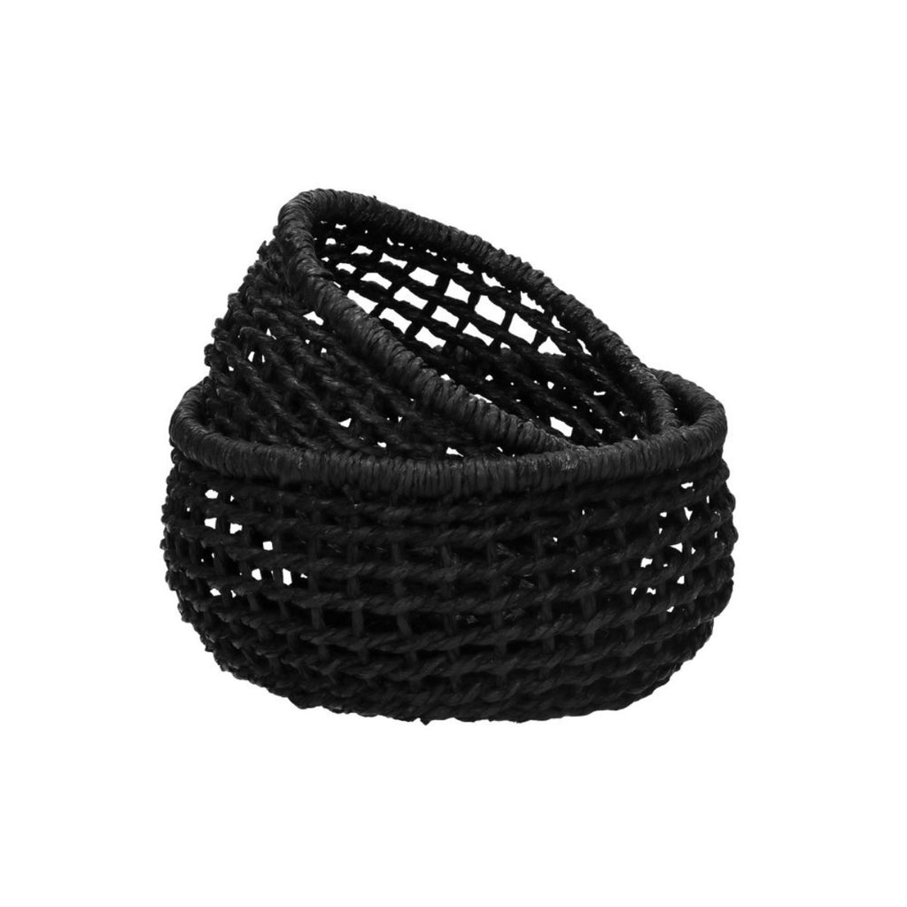 Osteria baskets Black S/2