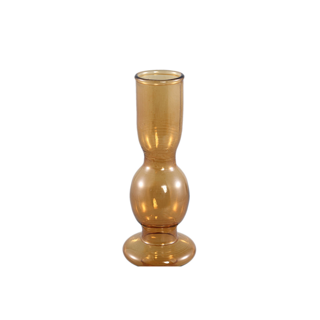 Enzio Brown Glass Candleholder