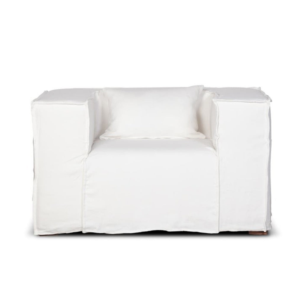 Strozzi White Armchair
